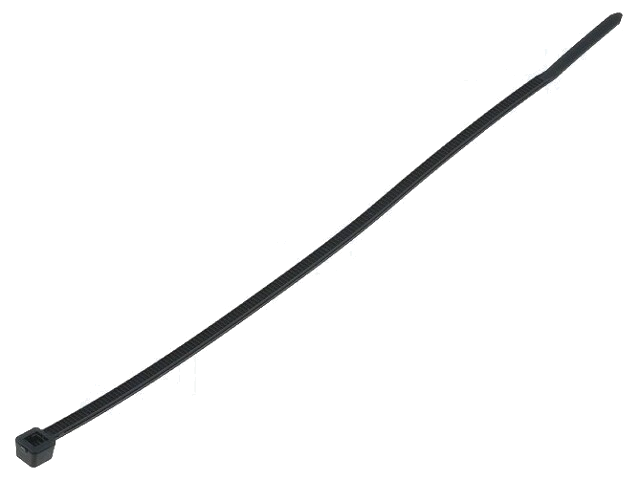 Kabelbinder; L: 145mm; W: 2,5mm; polyamide; 80N; zwart; Ømax: 35mm Kabelbinder; L: 145mm; W: 2,5mm; polyamide; 80N; zwart; Ømax: 35mm